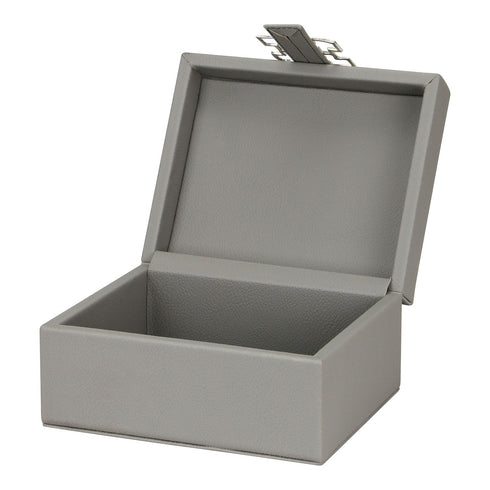 Grey Leather Box Set Geo